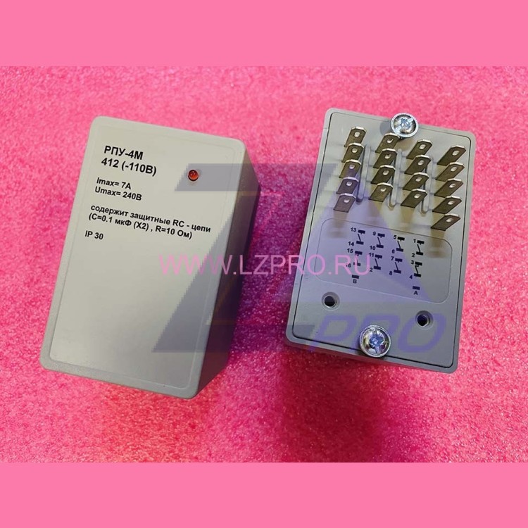 Реле промежуточное РПУ-4М-412 (24В, 110В)