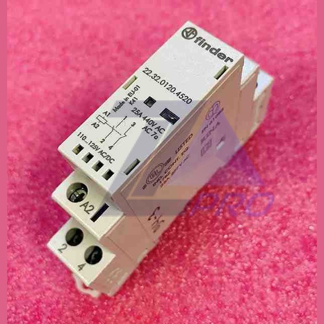 Контактор модульный 120В АС/DC 25А 1з+1р 22.32.0.120.4520 Finder