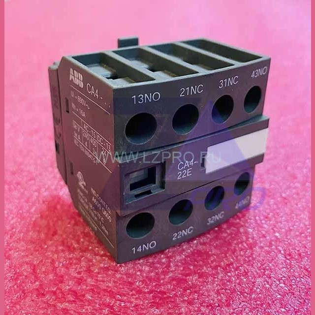 Блок контактный дополнительный 2НО+2НЗ CA4-22E ABB