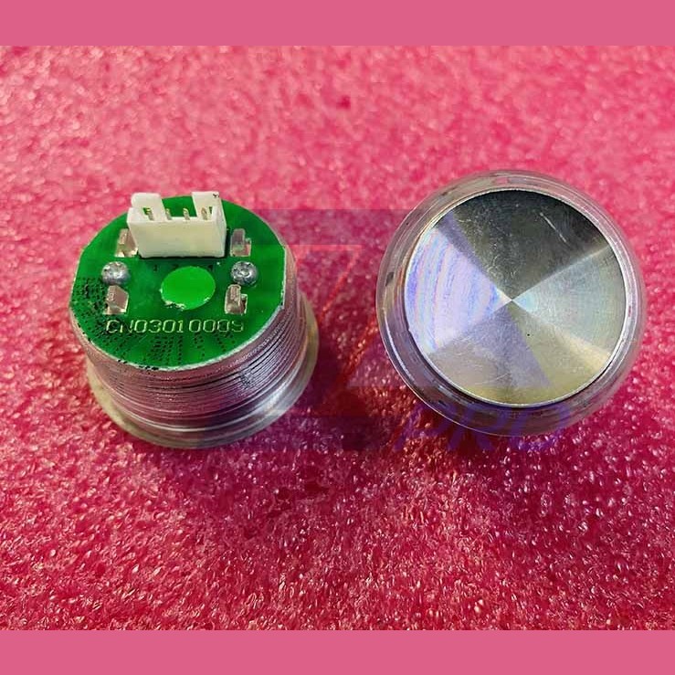 Кнопка (подсветка зеленый ореол, шлиф. нерж.) FAA25090A712 Otis