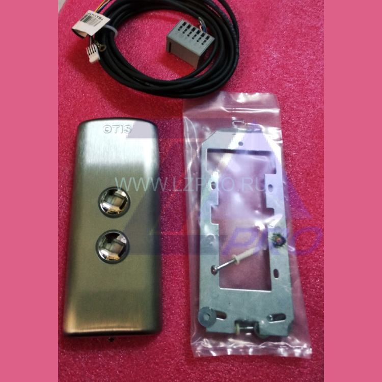 Вызывной пост двухкнопочный (шлиф. нерж.) с платой HBB Otis