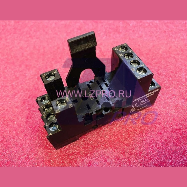 4-полюсное гнездо c винт. зажим., 6 А для реле PT YPT78704 Schrack