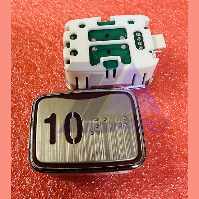 Модуль кнопочный красная подсветка код брайля AK-25B "10" AEN04C049*A Sigma