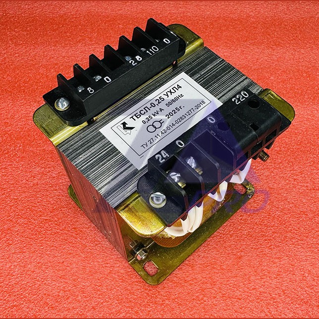 Трансформатор 0,25 KV-A 50/60 Hz ТБСЛ-0,25 УХЛ4