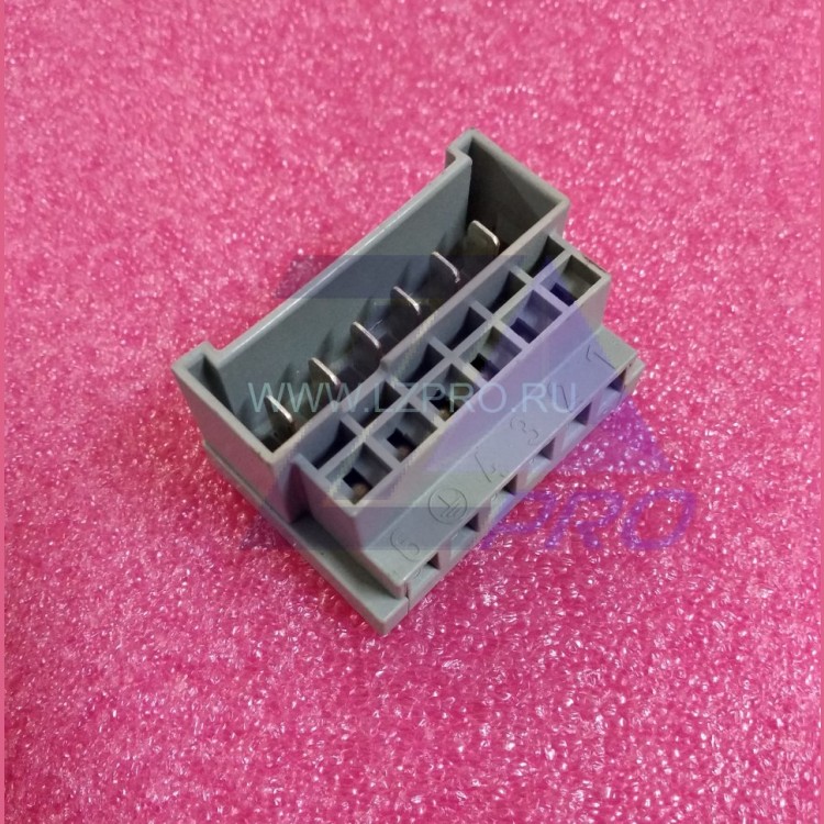 Разъем Wago 730-116 (Штеккер 6-конт., 0,08 - 2,5 мм2, 10А, серый)