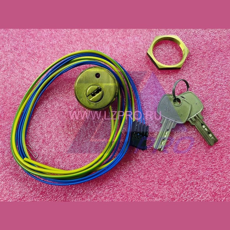 Ключевина SH1, 24 В, bronze, с красной подсветкой, разъем AMP Otis FAA431R3