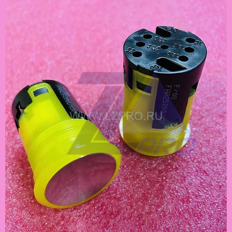 Кнопка вызова диспетчера (подсветка ореол желтый, шлифованная) FAA25090J137 Otis