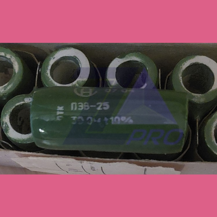 Проволочный постоянный резистор 30Ом 25Вт ±10% ПЭВ-25