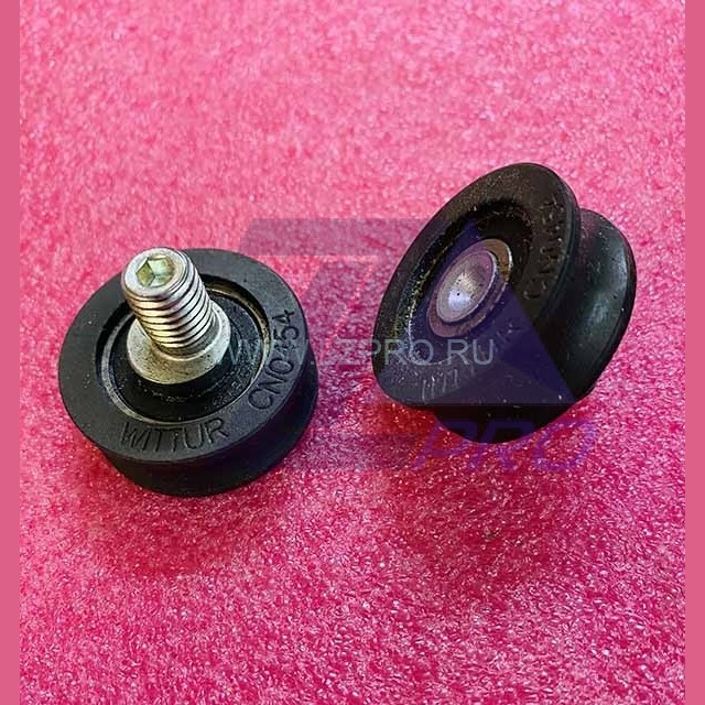 Нижний ролик подвеса створок  эксцентриковый Wittur Augusta, D=35мм, W=14мм, M10 3212.04.0002 Selcom