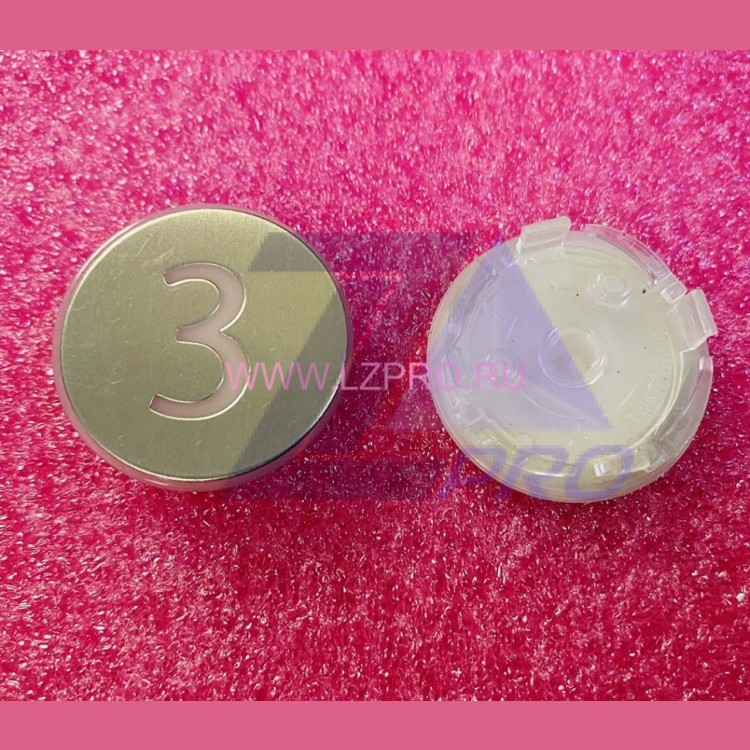 Нажимной элемент (толкатель) белый шлифованный "3" KM870822G003 Kone