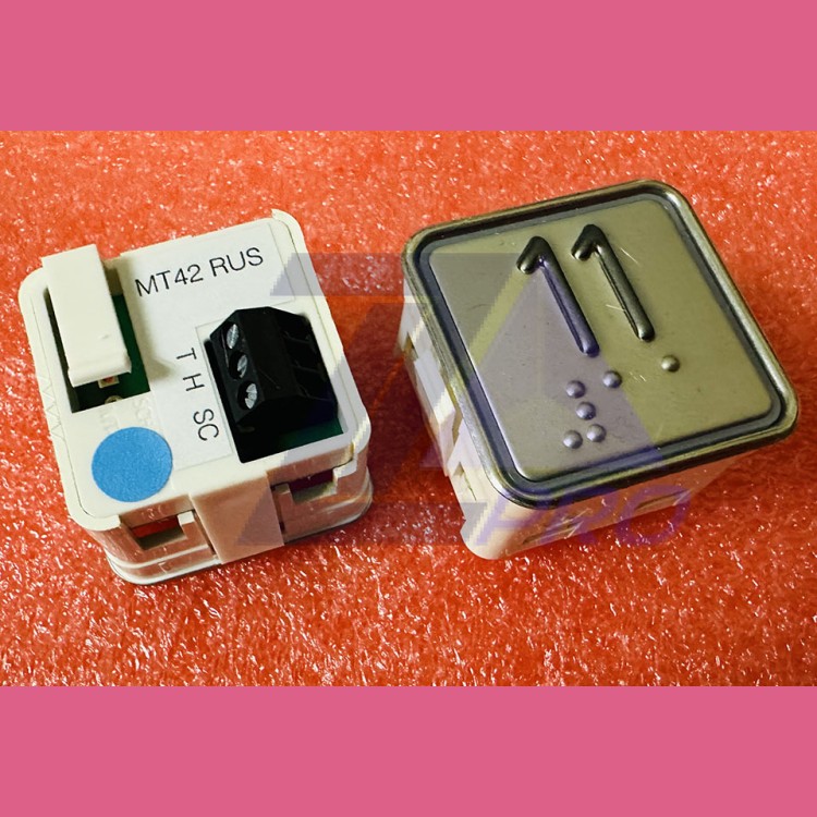 Модуль кнопочный "11" синяя подсветка с шрифтом Брайля MT42 RUS Schaefer ЩЛЗ