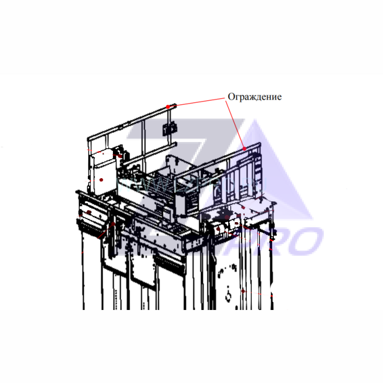 Ограждение крыши кабины 1000 кг