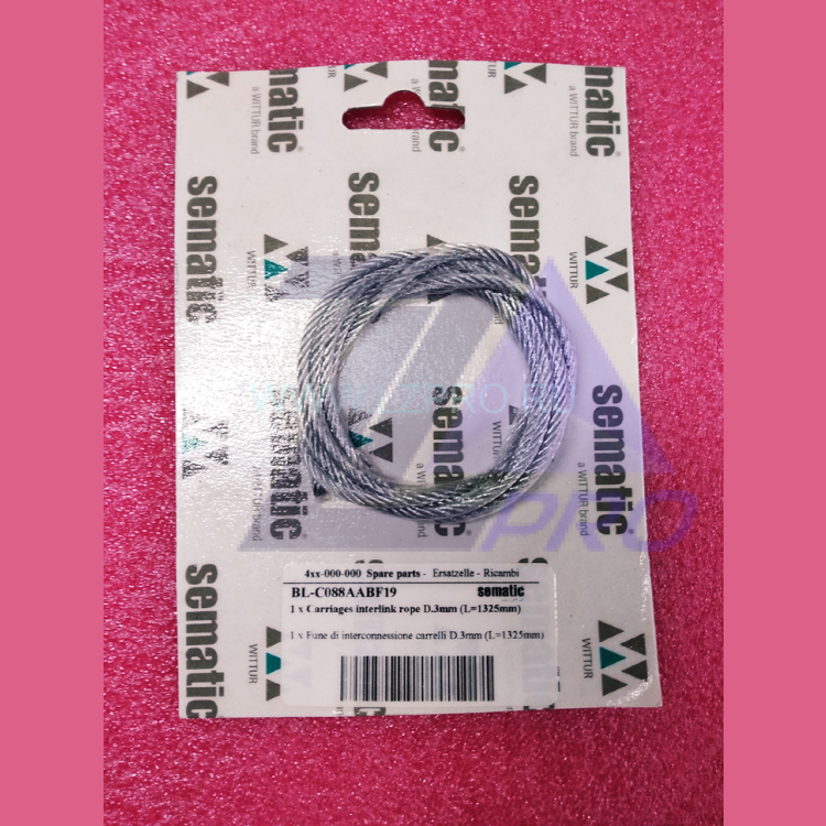 Тросик D-3 mm L-1325 mm BL-C088AABF19 Original Sematic LiftMaterial