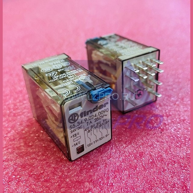 Реле промежуточное 24VDC 55.34.9.024.0090 Finder