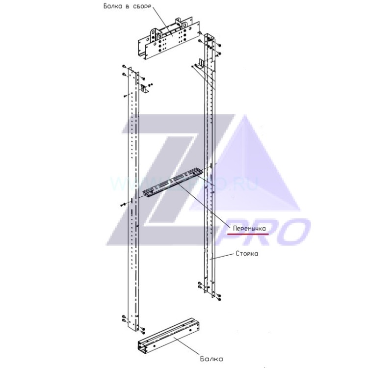 Балка противовеса нижняя Gen2 MRL Otis