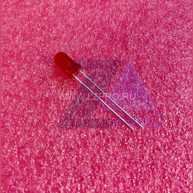 Светодиод красный 50° d=3мм 5мКд 700нМ