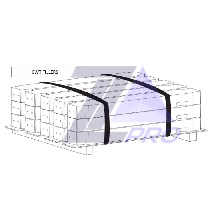 Груз противовеса металлический (высота 10 мм) 