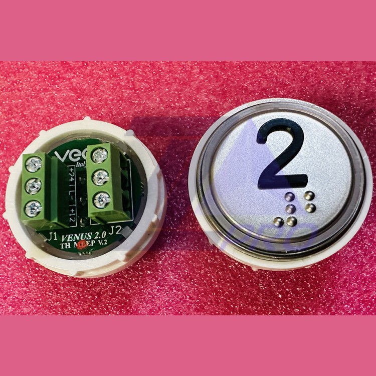 Модуль кнопочный 2 с кодом брайля разъем TH MLEP V.2 Venus Vega