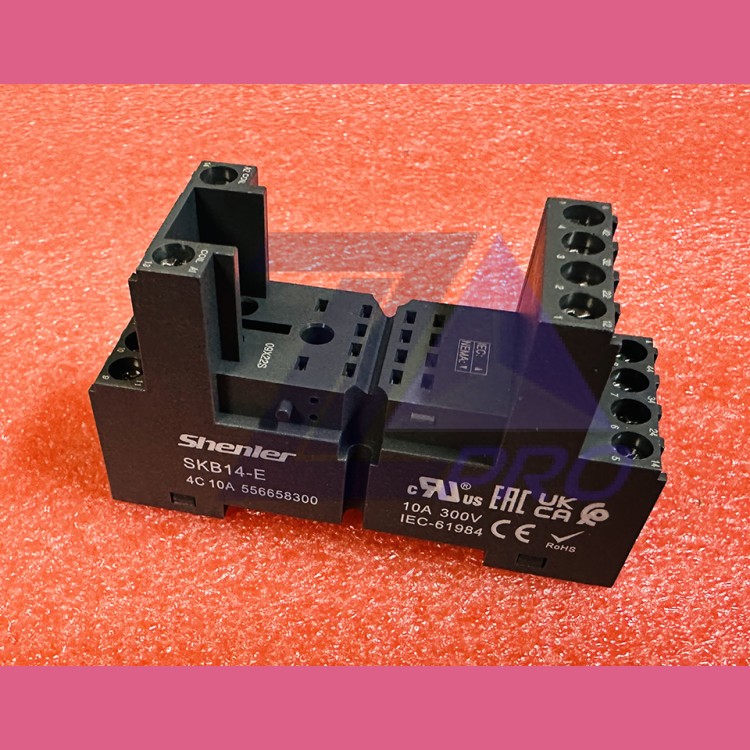 Колодка 10A(300V), винтовой зажим, на DIN-рейку, для RKF, RKE, MY4 SKB14-E Shenler