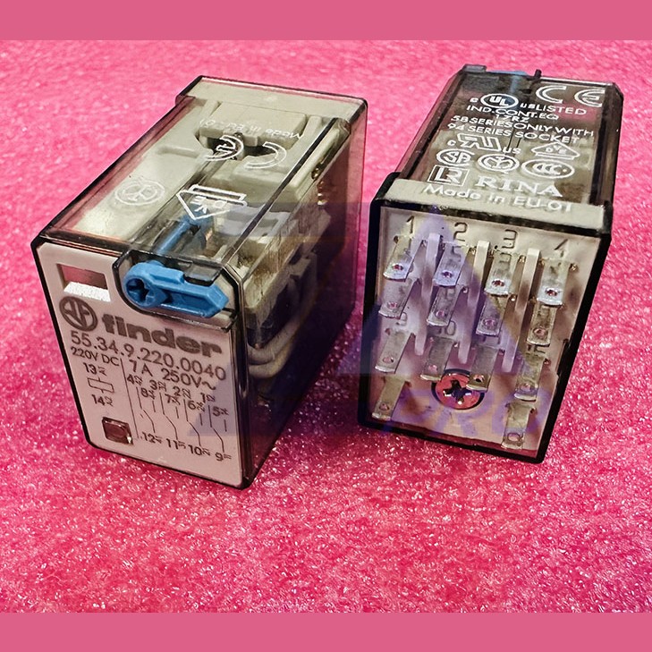 Реле промежуточное 220VDC 7A 55.34.9.220.0040 Finder