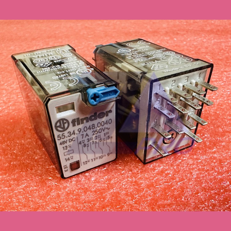 Реле промежуточное 48VDC 4CO 7A 55.34.9.048.0040 Finder