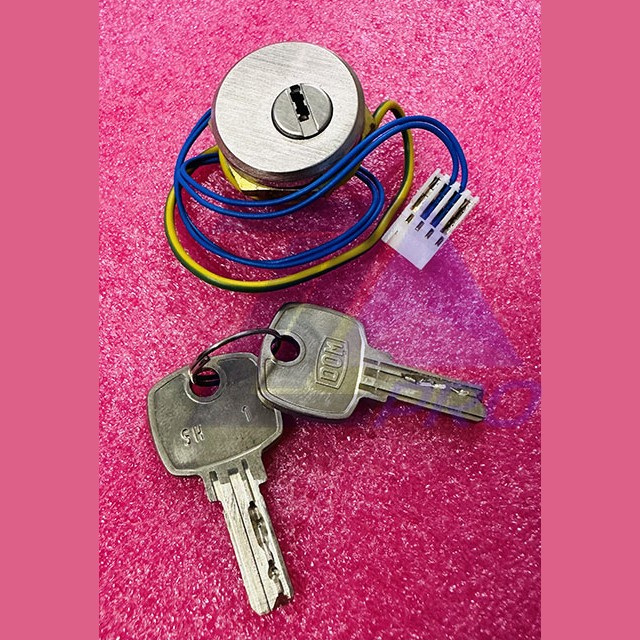 Выключатель ключевой COP/LOP (ключевина, шлифов. нерж., разъем AMP, 24В, два ключа SH-1) FAA431B22 Otis