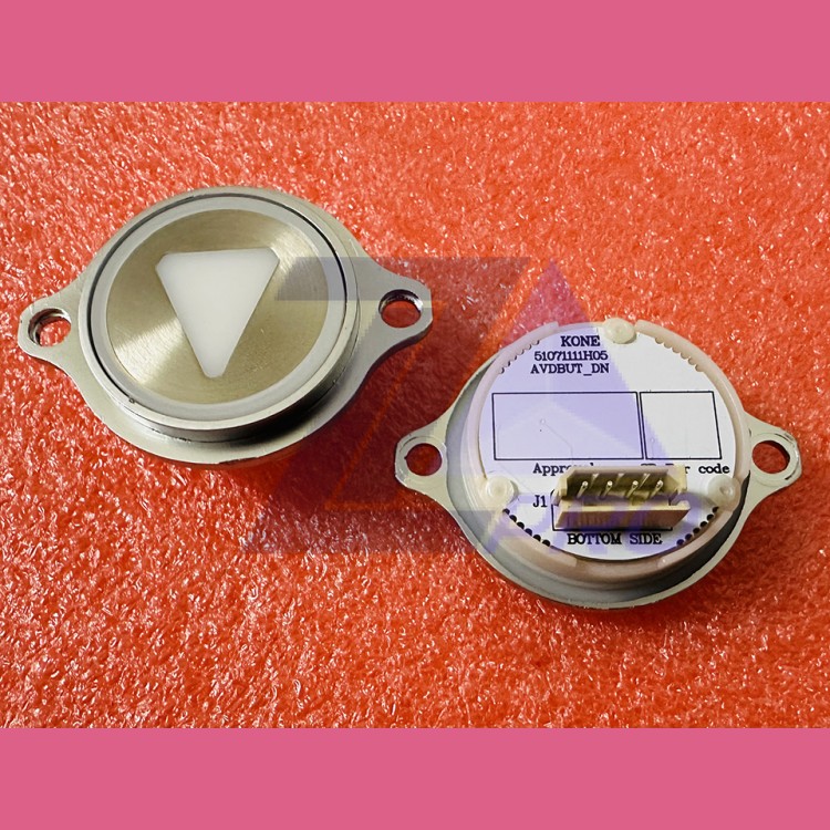 Кнопочный модуль СТРЕЛКА ВНИЗ (красная подсветка, крепление на шпильки) KM863052G005H092 Kone