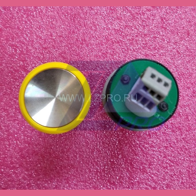 Кнопка КЛ-110-054 RL служебная цвет ореола желтый