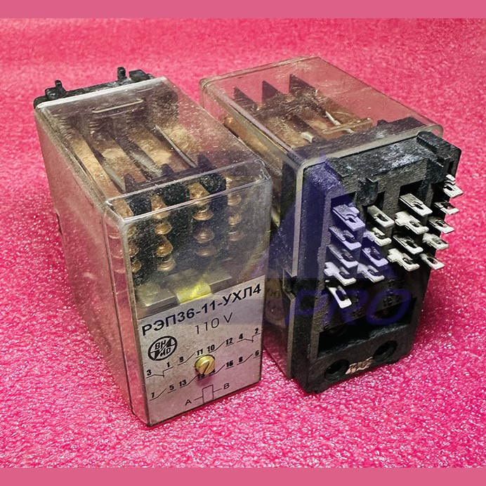 Реле промежуточное РЭП36-11-УХЛ4-110V 6з+2р (под пайку)