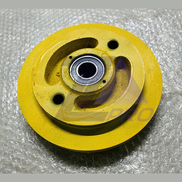 Шкив D-220мм ограничителя скорости (канат 7,8 мм, в сборе с подшипниками) 006.07.00.001 КМЗ/ЩЛЗ