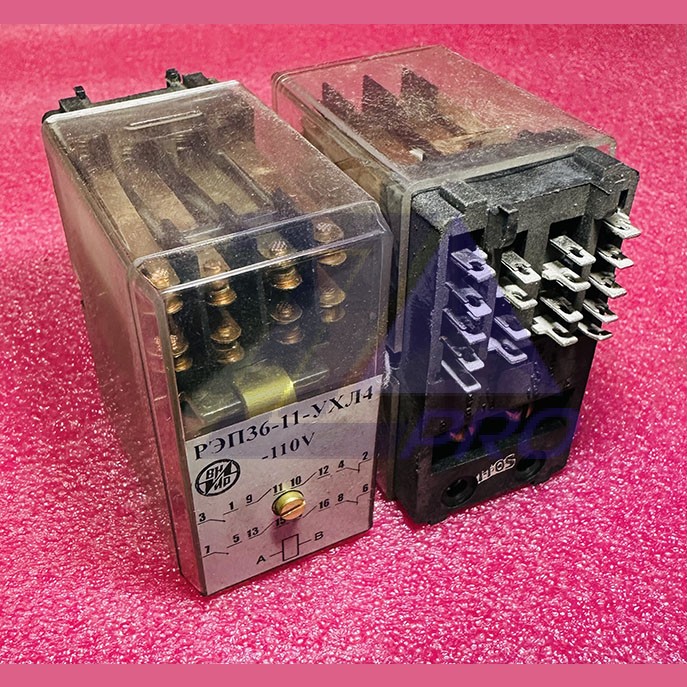 Реле промежуточное РЭП36-11-УХЛ4-110V 4з+4р (под пайку)