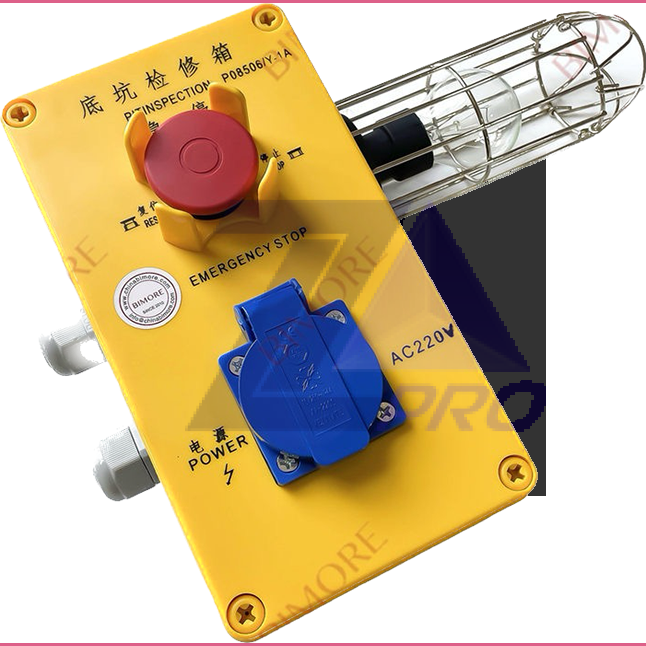 Блок приямка с розеткой AC220V, кнопкой "STOP" и освещением XAA23750M3 XIZI Otis
