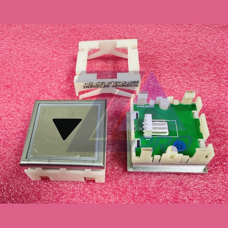 Кнопочный модуль с нажимным элементом СТРЕЛКА низкая посадка, синяя подсветка SHBST-KT40-WK27-2014 Thyssen