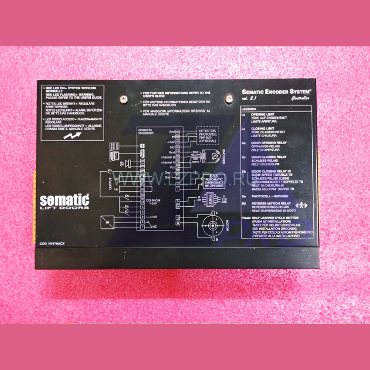 Блок управления (контроллер) Sematic lift door encoder rel. 2.1