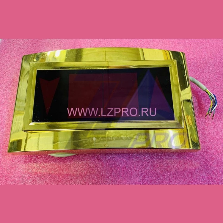 Индикатор этажный (табло) в сборе, полированное "золото" Otis