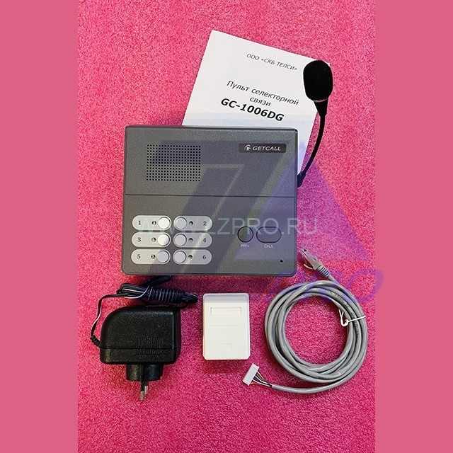 Пульт селекторной связи на 6 абонентов GC-1006DG GETCALL
