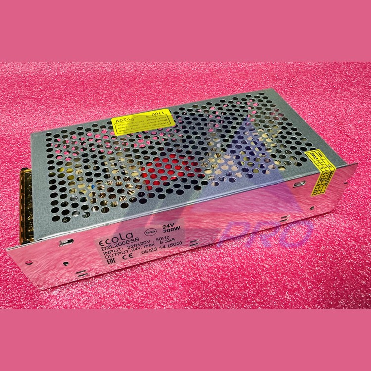 Блок питания D2L200ESB к светодиодной ленте 220В/24В пост. тока 200Вт IP20 Ecola