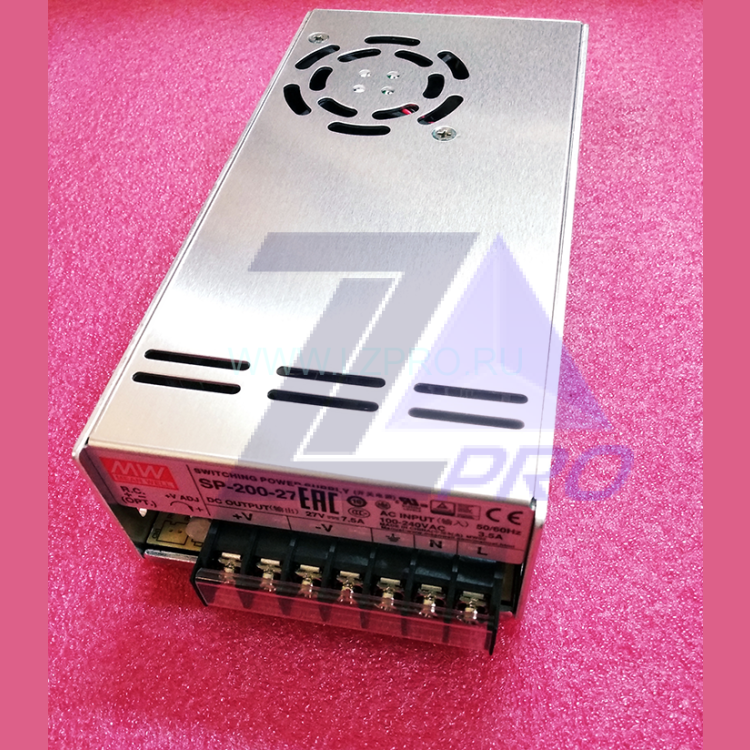 Блок питания SMPS SP-200-27 27V/7,5A Mean Well