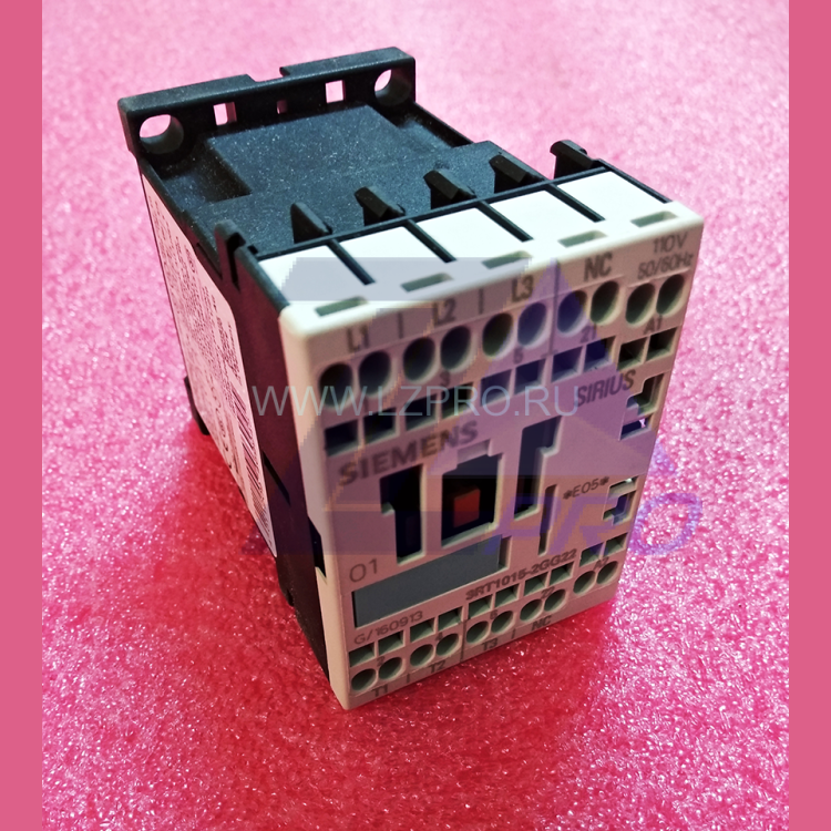 Контактор 110V, 50/60Hz, AC-3, 3kW, 400V, 1OE 1NC 3RT1015-2GG22 Siemens