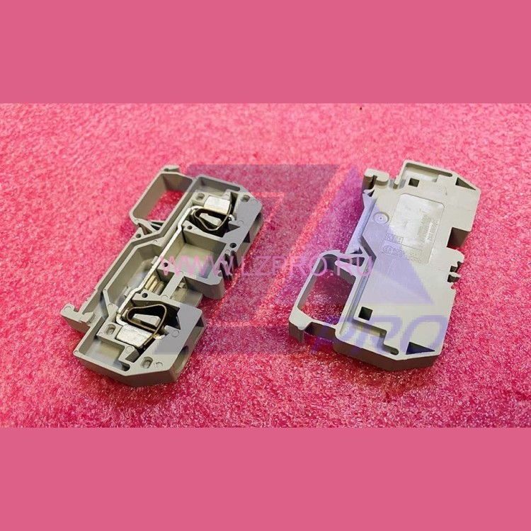 Клемма пружинная 2-х пров. 6 mm серая 282-901 WAGO