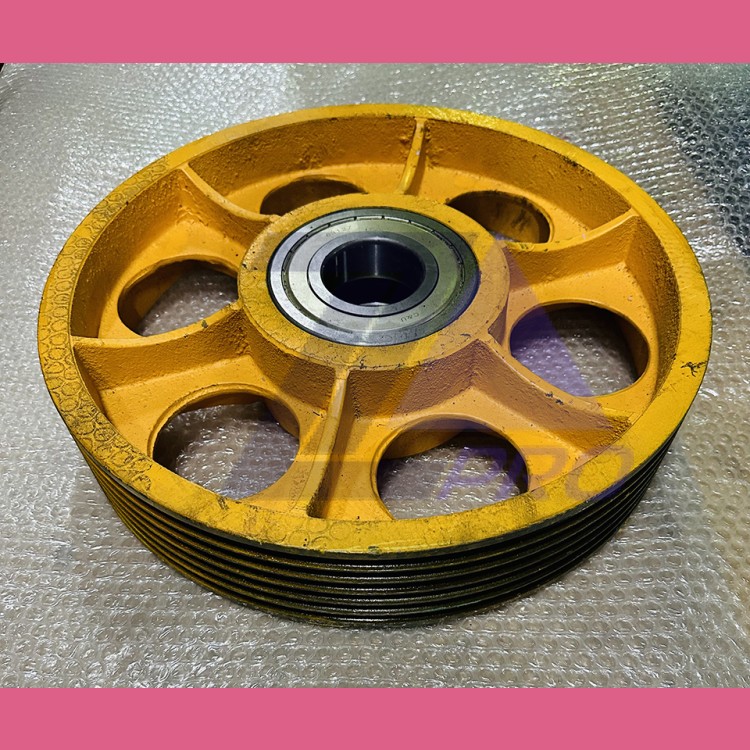 Отводной блок D400мм, 6х10мм, ширина L=83 мм, d(вала)=60мм, подшипник 6312Z Otis (Китай)