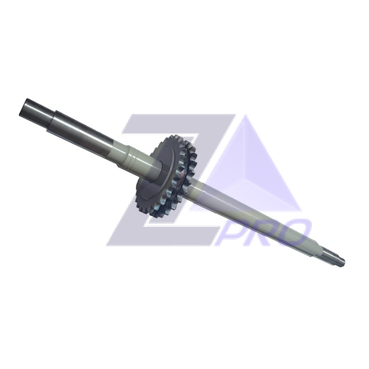 Вал привода поручня эскалатора с двумя шестернями для ступени 1000мм Schindler