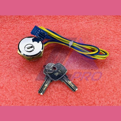 Выключатель ключевой (ключевина) COP 24V полированный хром, SH1 – 2 шт. FAA43...