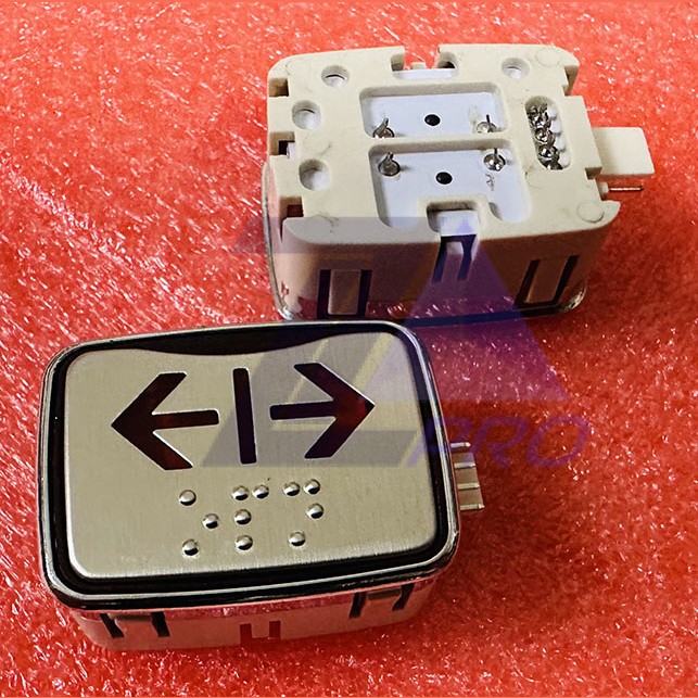 Модуль кнопочный красная подсветка код брайля AK-25B "Открытие дверей" AEN04C049*B Sigma