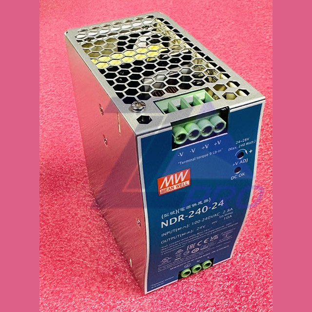Блок питания 24V 10A NDR-240-24 Mean Well