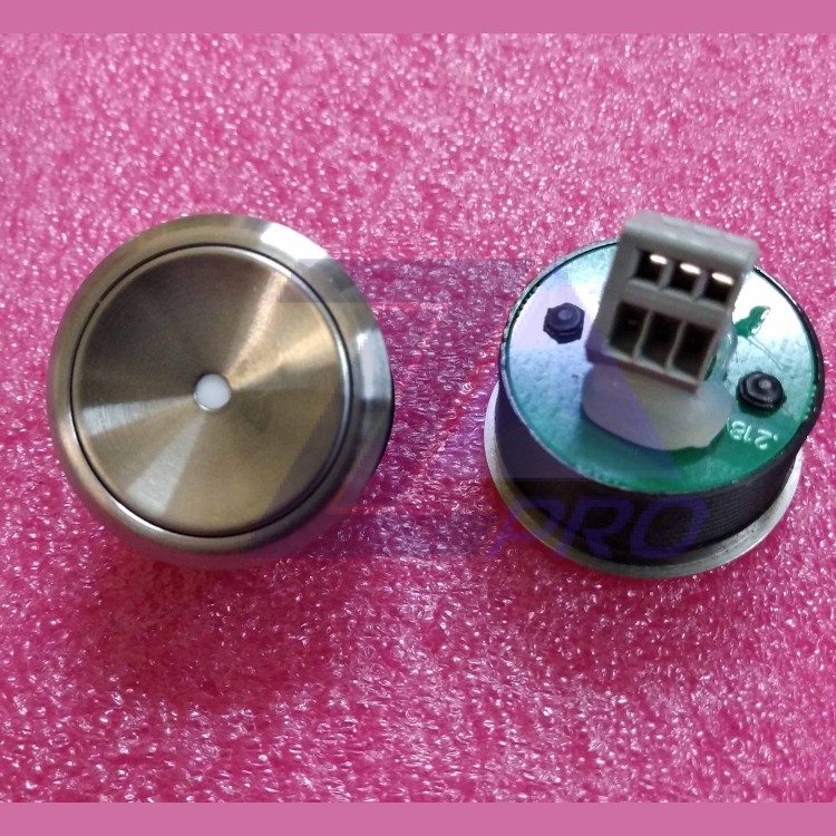 Кнопка КЛ-МСУ-057 (VR вандалоустойчивая без подсветки "служебная", цвет центральной вставки белый)