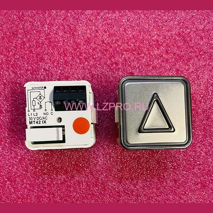 Кнопочный модуль "стрелка" красная подсветка MT42 IX Schaefer