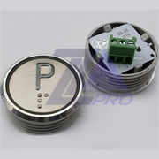 Модуль кнопочный красная подсветка "ПАРК" К1-Парк-К (аналог Achille Vega)