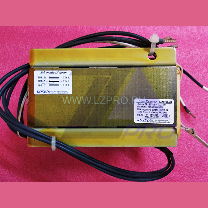 Трансформатор Ratings:3P-50/60Hz-15A-3mH KAA225AAJ2 Kosed