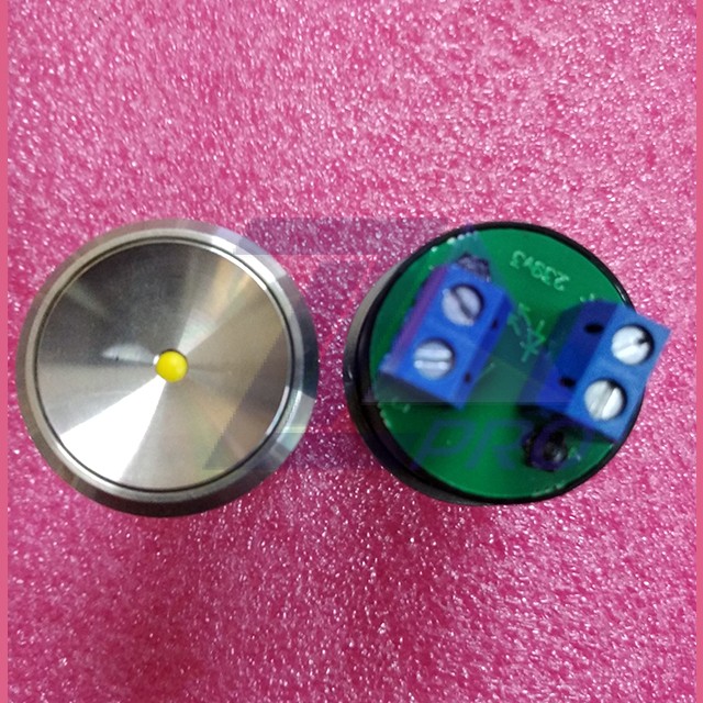 Кнопка КЛ-300-050 (MCS300 без подсветки "служебная", цвет центральной вставки желтый)